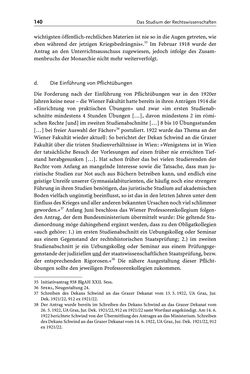 Bild der Seite - 140 - in Die Wiener Rechts- und Staatswissenschaftliche Fakultät 1918–1938