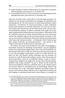 Image of the Page - 198 - in Die Wiener Rechts- und Staatswissenschaftliche Fakultät 1918–1938