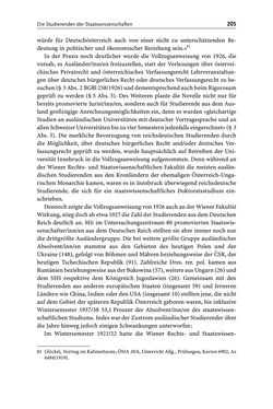 Image of the Page - 205 - in Die Wiener Rechts- und Staatswissenschaftliche Fakultät 1918–1938