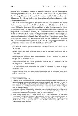 Bild der Seite - 210 - in Die Wiener Rechts- und Staatswissenschaftliche Fakultät 1918–1938