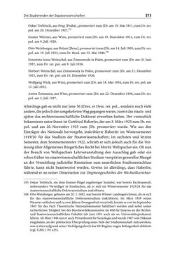 Bild der Seite - 213 - in Die Wiener Rechts- und Staatswissenschaftliche Fakultät 1918–1938