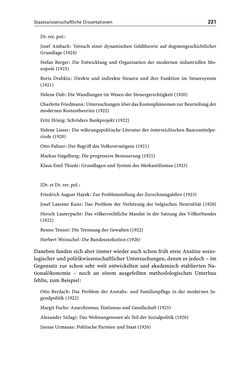 Image of the Page - 221 - in Die Wiener Rechts- und Staatswissenschaftliche Fakultät 1918–1938