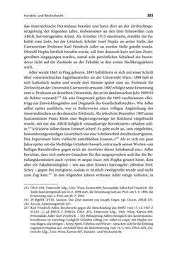Image of the Page - 383 - in Die Wiener Rechts- und Staatswissenschaftliche Fakultät 1918–1938