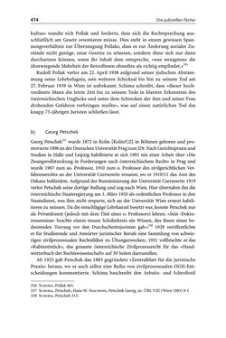 Image of the Page - 414 - in Die Wiener Rechts- und Staatswissenschaftliche Fakultät 1918–1938