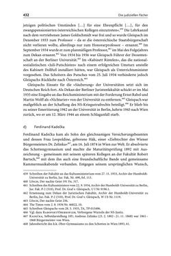 Bild der Seite - 432 - in Die Wiener Rechts- und Staatswissenschaftliche Fakultät 1918–1938