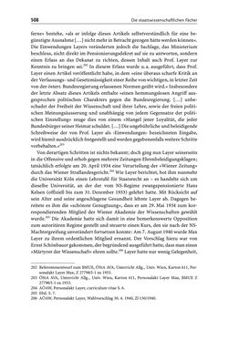 Bild der Seite - 508 - in Die Wiener Rechts- und Staatswissenschaftliche Fakultät 1918–1938