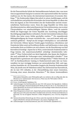 Bild der Seite - 585 - in Die Wiener Rechts- und Staatswissenschaftliche Fakultät 1918–1938