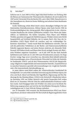 Image of the Page - 615 - in Die Wiener Rechts- und Staatswissenschaftliche Fakultät 1918–1938