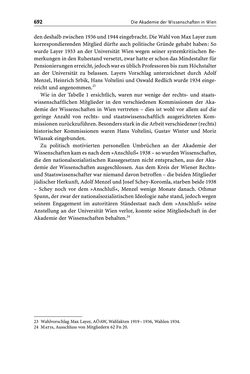 Bild der Seite - 692 - in Die Wiener Rechts- und Staatswissenschaftliche Fakultät 1918–1938