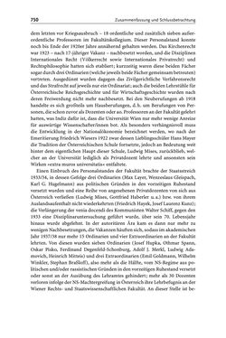 Image of the Page - 750 - in Die Wiener Rechts- und Staatswissenschaftliche Fakultät 1918–1938