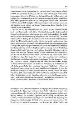 Image of the Page - 757 - in Die Wiener Rechts- und Staatswissenschaftliche Fakultät 1918–1938