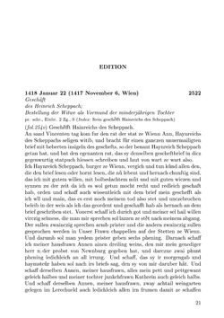 Image of the Page - 21 - in Die Wiener Stadtbücher 1395-1430, Volume 5