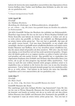 Image of the Page - 61 - in Die Wiener Stadtbücher 1395-1430, Volume 5