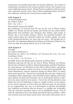 Image of the Page - 78 - in Die Wiener Stadtbücher 1395-1430, Volume 5