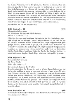 Image of the Page - 84 - in Die Wiener Stadtbücher 1395-1430, Volume 5