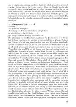 Image of the Page - 97 - in Die Wiener Stadtbücher 1395-1430, Volume 5