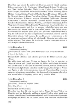 Image of the Page - 102 - in Die Wiener Stadtbücher 1395-1430, Volume 5
