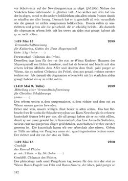Image of the Page - 142 - in Die Wiener Stadtbücher 1395-1430, Volume 5