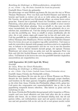 Image of the Page - 179 - in Die Wiener Stadtbücher 1395-1430, Volume 5