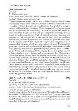 Image of the Page - 209 - in Die Wiener Stadtbücher 1395-1430, Volume 5