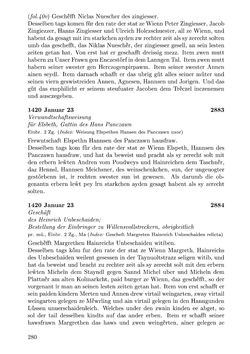 Image of the Page - 280 - in Die Wiener Stadtbücher 1395-1430, Volume 5