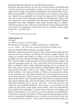 Image of the Page - 285 - in Die Wiener Stadtbücher 1395-1430, Volume 5