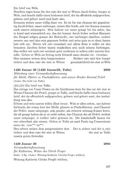 Image of the Page - 287 - in Die Wiener Stadtbücher 1395-1430, Volume 5