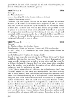 Image of the Page - 292 - in Die Wiener Stadtbücher 1395-1430, Volume 5