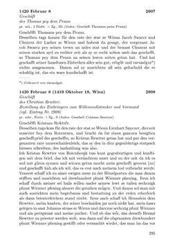Image of the Page - 295 - in Die Wiener Stadtbücher 1395-1430, Volume 5