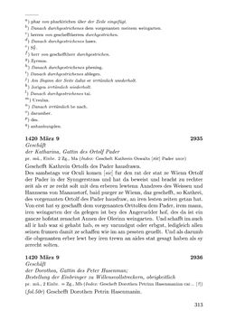 Image of the Page - 313 - in Die Wiener Stadtbücher 1395-1430, Volume 5
