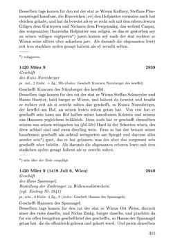 Image of the Page - 315 - in Die Wiener Stadtbücher 1395-1430, Volume 5