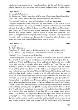 Image of the Page - 319 - in Die Wiener Stadtbücher 1395-1430, Volume 5
