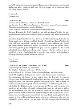 Image of the Page - 320 - in Die Wiener Stadtbücher 1395-1430, Volume 5