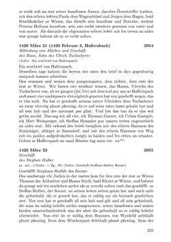 Image of the Page - 325 - in Die Wiener Stadtbücher 1395-1430, Volume 5