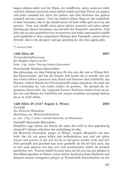 Image of the Page - 327 - in Die Wiener Stadtbücher 1395-1430, Volume 5