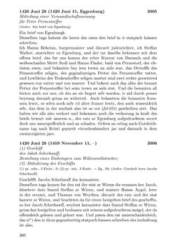 Bild der Seite - 360 - in Die Wiener Stadtbücher 1395-1430, Band 5