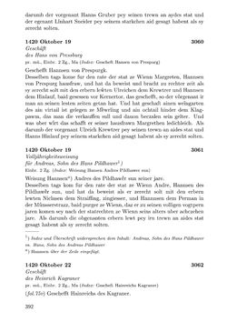 Image of the Page - 392 - in Die Wiener Stadtbücher 1395-1430, Volume 5
