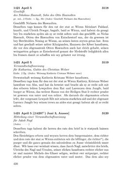 Bild der Seite - 420 - in Die Wiener Stadtbücher 1395-1430, Band 5