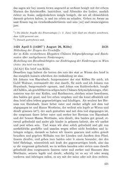 Bild der Seite - 421 - in Die Wiener Stadtbücher 1395-1430, Band 5