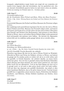 Image of the Page - 433 - in Die Wiener Stadtbücher 1395-1430, Volume 5