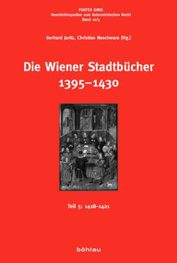 Image of the Page - Einband vorne - in Die Wiener Stadtbücher 1395-1430, Volume 5