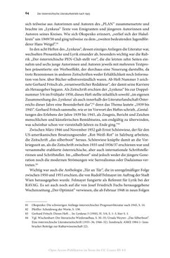 Bild der Seite - 64 - in Wolfgang Kraus und der österreichische Literaturbetrieb nach 1945