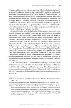 Bild der Seite - 73 - in Wolfgang Kraus und der österreichische Literaturbetrieb nach 1945