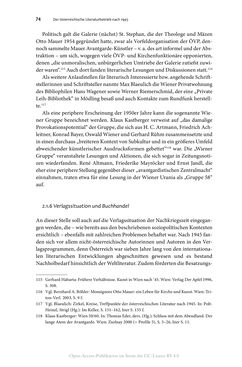Image of the Page - 74 - in Wolfgang Kraus und der österreichische Literaturbetrieb nach 1945