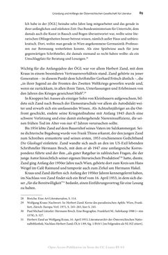 Image of the Page - 89 - in Wolfgang Kraus und der österreichische Literaturbetrieb nach 1945