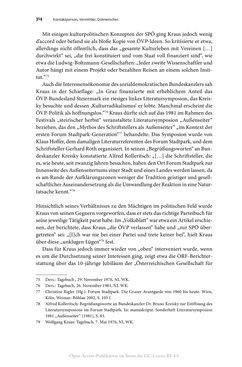 Image of the Page - 314 - in Wolfgang Kraus und der österreichische Literaturbetrieb nach 1945