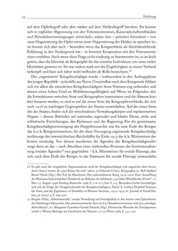 Bild der Seite - 22 - in Die Wundes des Staates - Kriegsopfer und Sozialstaat in Österreich 1914–1938