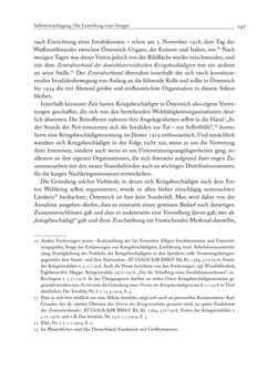 Image of the Page - 197 - in Die Wundes des Staates - Kriegsopfer und Sozialstaat in Österreich 1914–1938