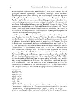 Image of the Page - 432 - in Die Wundes des Staates - Kriegsopfer und Sozialstaat in Österreich 1914–1938