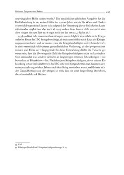 Image of the Page - 497 - in Die Wundes des Staates - Kriegsopfer und Sozialstaat in Österreich 1914–1938